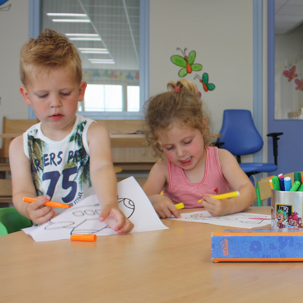 Begin van de dag bij kinderdagverblijf