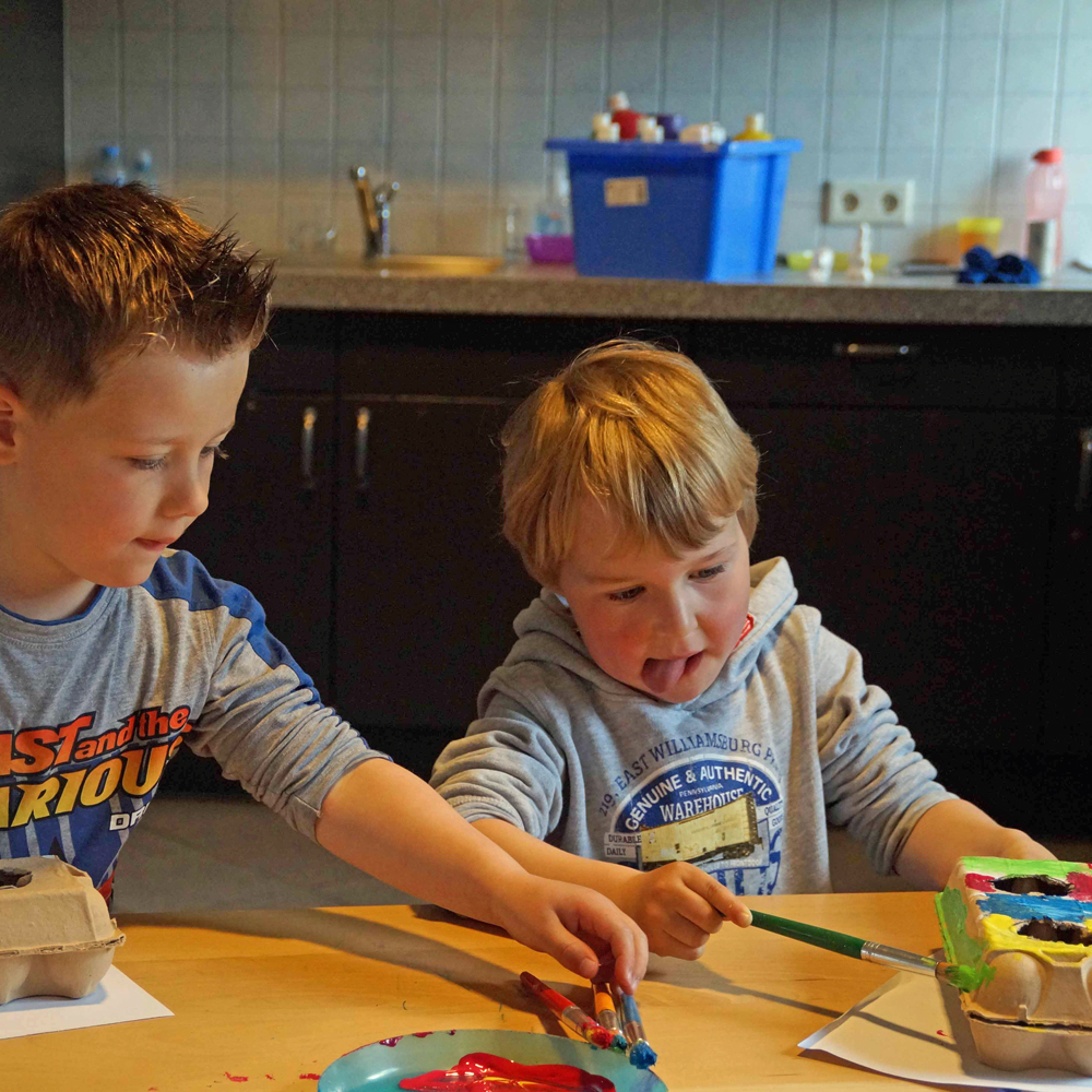 Begin van de dag bij kinderdagverblijf