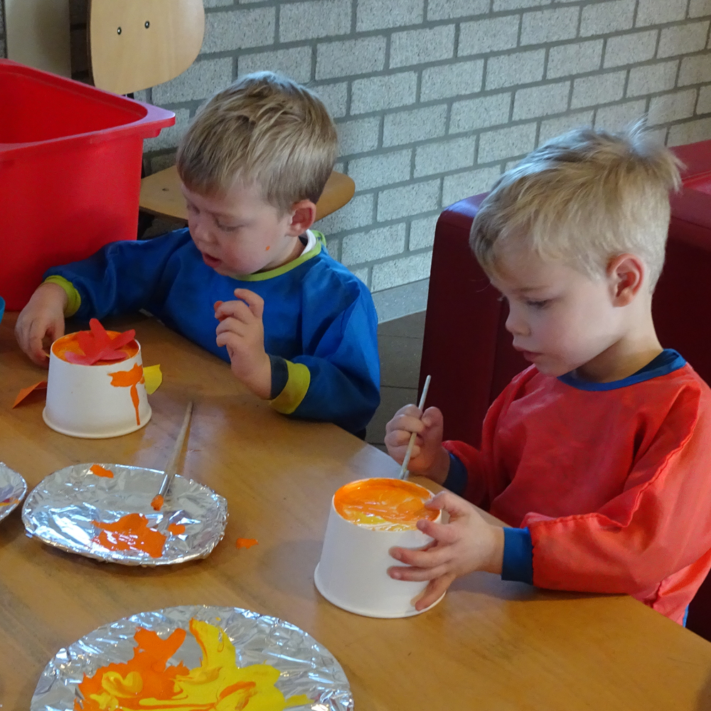 Begin van de dag bij kinderdagverblijf